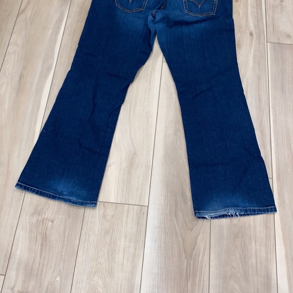 GUC Levi Strauss & Co Junior Plus Size 17 Denim Jeans Levi’s Stretch Bootcut - Picture 5 of 8